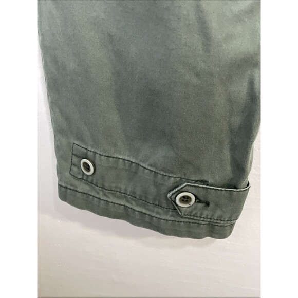 $128 PISTOLA Pants Tammy High Rise Ankle Button Hem Colonel Green Size 30 - Picture 6 of 12